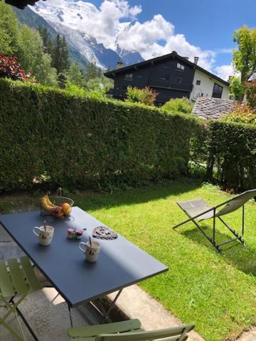 Studio Au Calme Avec Jardin Et Vue Mont-Blanc Chamonix Exterior photo